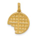 14k Fancy Epoxy Waffle With Bite Missing Charm - Image 3