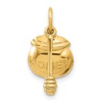 14k Fancy HONEY Pot With Dipper Charm - Image 4