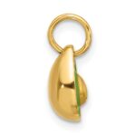 14k 3-D Green Epoxy Fancy Avocado Charm - Image 2