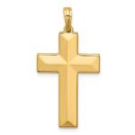 14K Polished Cross Pendant