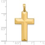 14K Polished Cross Pendant - Image 4