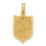 14K Polished Shield with Cross Pendant - Image 3