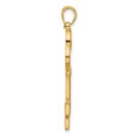 14K Polished Fancy Key Pendant - Image 2