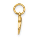 14K Polished Textured Seashell Pendant - Image 2