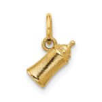 14K Polished Baby Bottle Pendant - Image 3