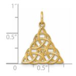 14K Polished Celtic Knot Pendant - Image 4