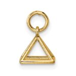 14K Polished Rectangular Pyramid Shape Pendant - Image 2