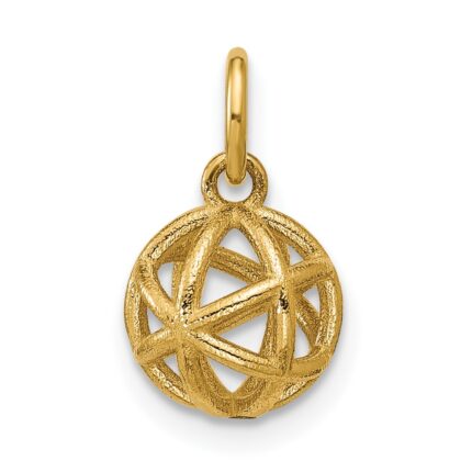 14K Polished Sphere Shape Pendant