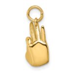 14K Polished OK Hand Pendant - Image 3