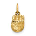 14K American Sign Language Alphabet Fingerspelling Sign E Pendant - Image 3