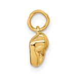 14K American Sign Language Alphabet Fingerspelling Sign M Pendant - Image 2