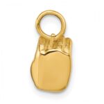 14K American Sign Language Alphabet Fingerspelling Sign O Pendant - Image 3