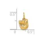 14K American Sign Language Alphabet Fingerspelling Sign T Pendant - Image 5