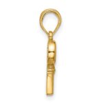 14K Polished Heart Key Pendant - Image 2