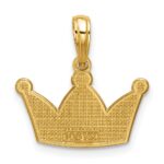 14K Polished Crown Pendant - Image 3