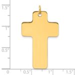14k Polished Cross Charm - Image 4