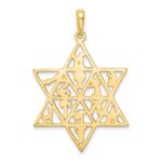 14K 12 Tribes Star Of David Pendant - Image 4
