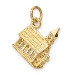 14k 3-D Church Building Charm - Image 5