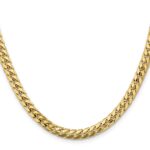 14K 5.5mm Solid Miami Cuban Link with Lobster Clasp Chain - Image 2