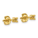 14k 1/4 carat Lab Grown Diamond VS/SI+ G+ Round Complete Four Prong Screwback Heavyweight Stud Earrings - Image 4