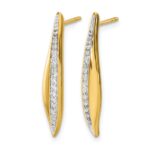 14k 1/4 carat Diamond Post Earrings - Image 2