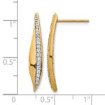 14k 1/4 carat Diamond Post Earrings - Image 4