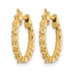 14k Diamond Hinged Hoop Earring Mountings - Image 2