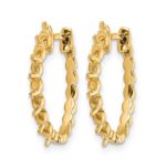 14k Diamond Hinged Hoop Earring Mountings - Image 2
