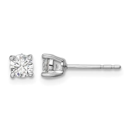 14k White Gold 1/2 carat Lab Grown Diamond VS/SI+ G+ Post Earrings