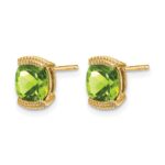 14k Peridot Post Earrings - Image 2