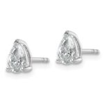 14kw .75 ct Pear 3 Prong Earring Mountings - Image 2