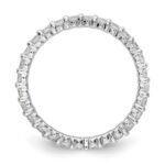 14k White Gold 1 carat Lab Grown Diamond VS/SI+ G+ Complete Size 4.5 Shared Prong Eternity Band - Image 2