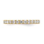 14k 1 carat Lab Grown Diamond VS/SI+ G+ Complete Size 5 Shared Prong Eternity Band - Image 5