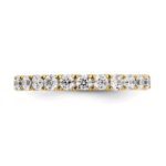 14k 1 1/2 carat Lab Grown Diamond VS/SI+ G+ Complete Size 7.5 Shared Prong Eternity Band - Image 5
