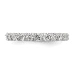True Origin 14K White Gold 2 carat Lab Grown Diamond VS+ F+ Size 7 Complete Eternity Band - Image 3