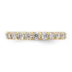 14k 2 carat Lab Grown Diamond VS/SI+ G+ Complete Size 9 Shared Prong Eternity Band - Image 5
