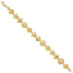 14k Polished Sea Life 7.25 inch Bracelet - Image 2