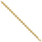 14k Polished Clam Shell 7 inch Bracelet - Image 2