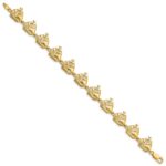 14k Polished Sailboat 7.25 inch Bracelet - Image 2