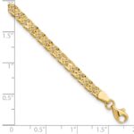 14K Polished and Diamond-cut 3.9mm Fancy Link 7.75 inch Bracelet - Image 5