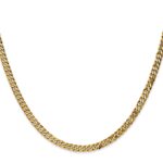 14K 3.9mm Flat Beveled Curb with Lobster Clasp Chain - Image 2