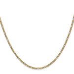 14K 1.8mm Flat Figaro with Lobster Clasp Chain - Image 2