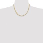 14K 3.7mm Franco with Fancy Lobster Clasp Chain - Image 4