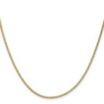 14K 1.9mm Flat Wheat with Lobster Clasp Chain - Image 2