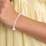 14k Madi K 4.5mm-5.5mm Pink Imitation Shell Pearl 5.25 inch Bracelet - Image 4