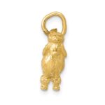 14k Solid 3-D Poodle Dog Charm - Image 2