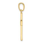 14K Polished Cut-Out Latin Cross Charm - Image 2