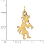 14k Polished 3-Dimensional Kokopelli Charm - Image 3