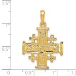 14k Jerusalem Cross Pendant - Image 4