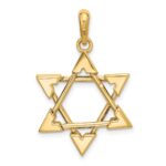 14k Two-tone Star of David Pendant - Image 3